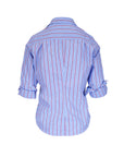 Barry Tailored Button Up Shirt Blue/Red/White Stripe Tops - Button Down Frank & Eileen