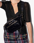 Small Crosby Sling Black Lacquer Crossbody MZ Wallace