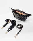 Small Crosby Sling Black Lacquer Crossbody MZ Wallace
