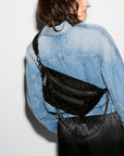 Small Crosby Crossbody Sling Velvet Black Crossbody MZ Wallace