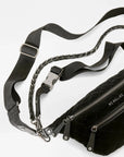 Small Crosby Crossbody Sling Velvet Black Crossbody MZ Wallace