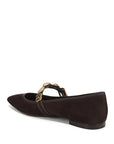 Selene Charm Ballet Flat Espresso Flats - Ballet Veronica Beard - Shoes