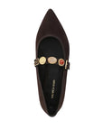 Selene Charm Ballet Flat Espresso Flats - Ballet Veronica Beard - Shoes