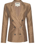 Colin Double Breasted Blazer Latte Jackets - Blazers L'Agence