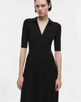 Signature Pati Polo Midi Dress Black Dresses - Midi Simkhai