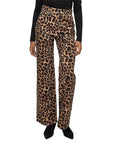 Taylor Wide Leg Jean Washed Leopard Denim - Flare & Wide Leg Veronica Beard