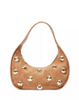 Finn Studded Suede Shoulder Bag Camel Hobo & Shoulder Simkhai
