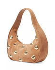 Finn Studded Suede Shoulder Bag Camel Hobo & Shoulder Simkhai