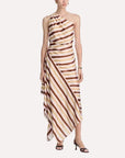 Lyn Dress Peach Blossom/Milk Chocolate Dresses - Maxi A.L.C