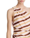 Lyn Dress Peach Blossom/Milk Chocolate Dresses - Maxi A.L.C