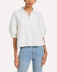 Billow Sleeve Shirt White Tops - Blouses Frame