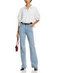 Billow Sleeve Shirt White Tops - Blouses Frame