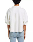 Billow Sleeve Shirt White Tops - Blouses Frame