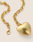 The Puffy Heart Necklace Gold Necklaces Roxanne Assoulin