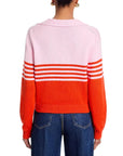 Jules Knit Polo Lobster Stripe