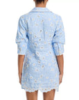 Freya Embroidered Linen Mini Dress Tidepool Dresses - Short Simkhai