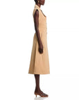 Orla Dress Khaki Dresses - Midi Veronica Beard