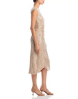 Kimberly dress Champagne Dresses - Midi Veronica Beard