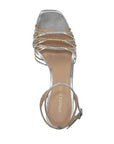 Beverlee Platform Sandal Metallic Silver and Gold Sandals - Heeled Sandals Veronica Beard - Shoes