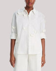 Butterfly Blouse Off White Tops - Button Down Farm Rio