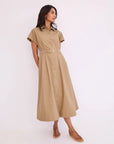 Sawyer Dress Khaki Dresses - Maxi Cara Cara