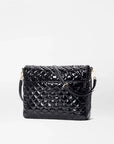 Large Crosby Lock Crossbody Black Lacquer Crossbody MZ Wallace