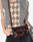Small Crosby Lock Crossbody Bordeaux Lacquer Crossbody MZ Wallace