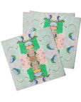 Monet's Garden Green Cocktail Napkins Home Decor - Tabletop Laura Park Designs