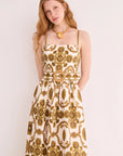 Lee Midi Dress Olive Floral Dresses - Midi Cara Cara