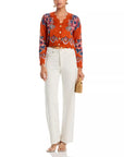 Victoria Knit Cardigan Floral Terracotta