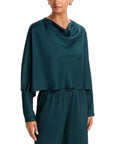 Bearitz Satin Top Dark Spruce Tops - Blouses Simkhai