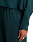 Bearitz Satin Top Dark Spruce Tops - Blouses Simkhai
