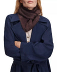 Jada Brushed Cashmere Bandana Scarf Dark Brown Scarves rag & bone