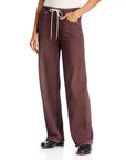 Miramar Terry Drawstring Wide Leg Pant Chocolate Pants - Sweatpants rag & bone