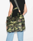 Large Metro Travel Tote Green Camo Tote & Satchel MZ Wallace