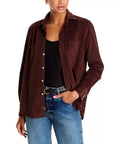 Barry Tailored Button Up Shirt Chocolate Tops - Button Down Frank & Eileen