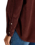 Barry Tailored Button Up Shirt Chocolate Tops - Button Down Frank & Eileen