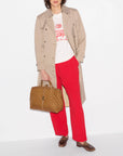 Medium Astor Top Handle Cognac Tote & Satchel MZ Wallace