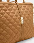 Medium Astor Top Handle Cognac Tote & Satchel MZ Wallace