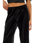 Silvi Black Velvet Pants - Trousers Rails