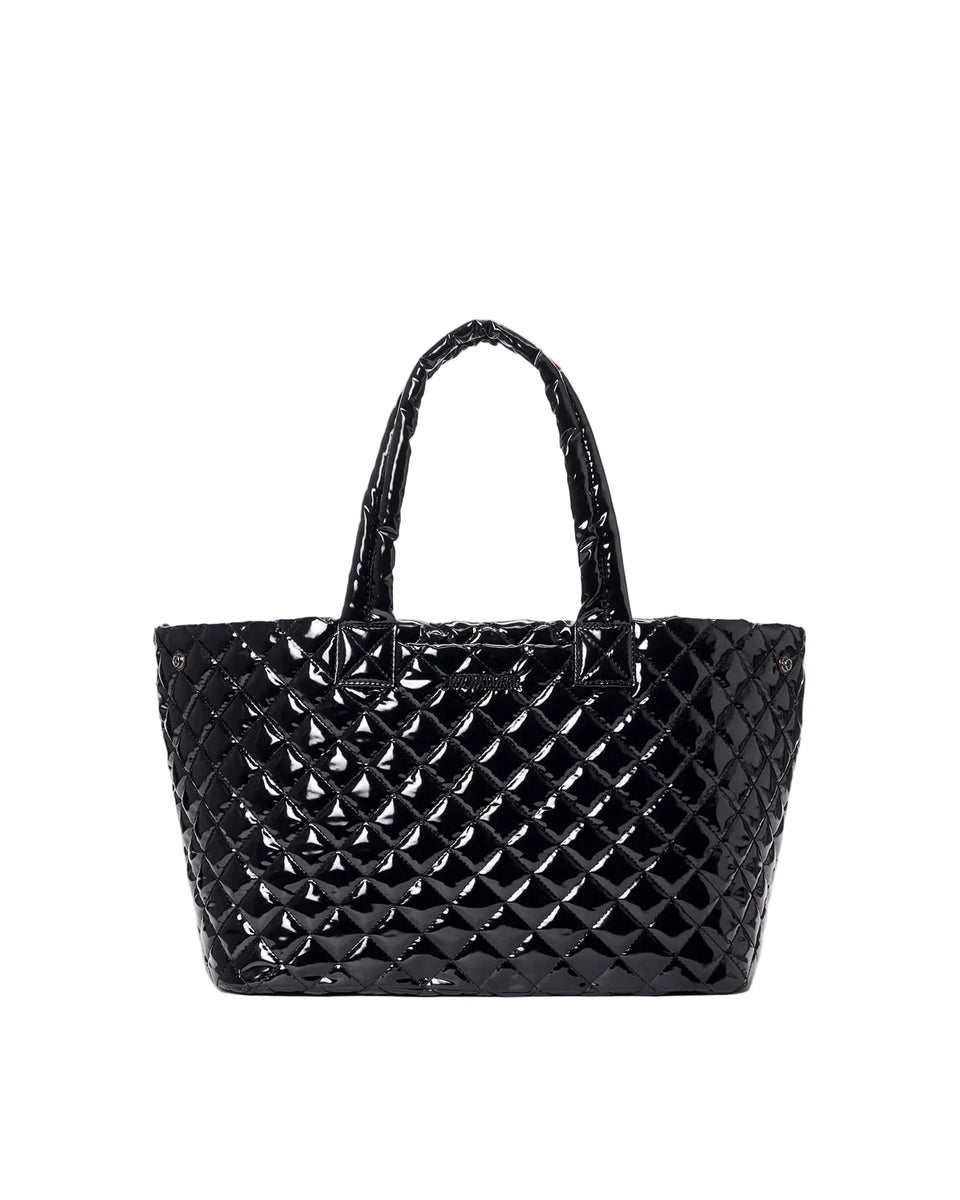 Medium Metro City Tote Black Lacquer – Peter Kate