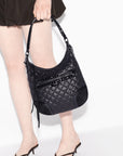 Crosby Sienna Black Stud Hobo & Shoulder MZ Wallace