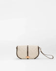 Small Astor Convertible Clutch Sandy Linen Clutch MZ Wallace