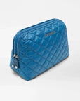 Medium Double Zip Cosmetic Atlantic Blue Cosmetic MZ Wallace