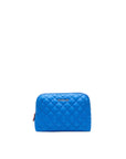 Medium Double Zip Cosmetic Surf Blue Cosmetic MZ Wallace
