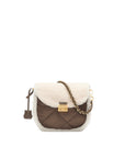 Crosby Lock Saddle Shearling/Walnut Crossbody MZ Wallace