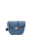 Crosby Lock Saddle True Blue Denim Crossbody MZ Wallace