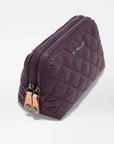 Small Double Zip Cosmetic Raisin Cosmetic MZ Wallace