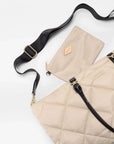 Medium Madison E-W Tote Buff/Black Hobo & Shoulder MZ Wallace