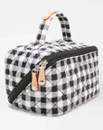 Metro Accordion Cosmetic Black/White Gingham Cosmetic MZ Wallace